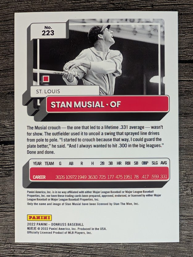 2022 Donruss #223 Stan Musial