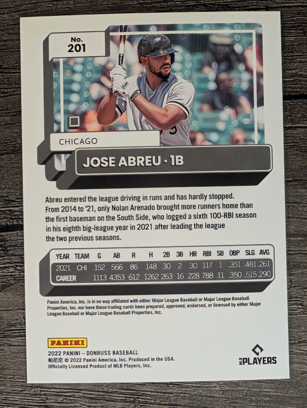2022 Donruss #201 Jose Abreu