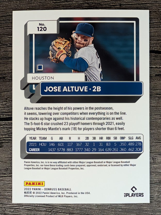 2022 Donruss #120 Jose Altuve