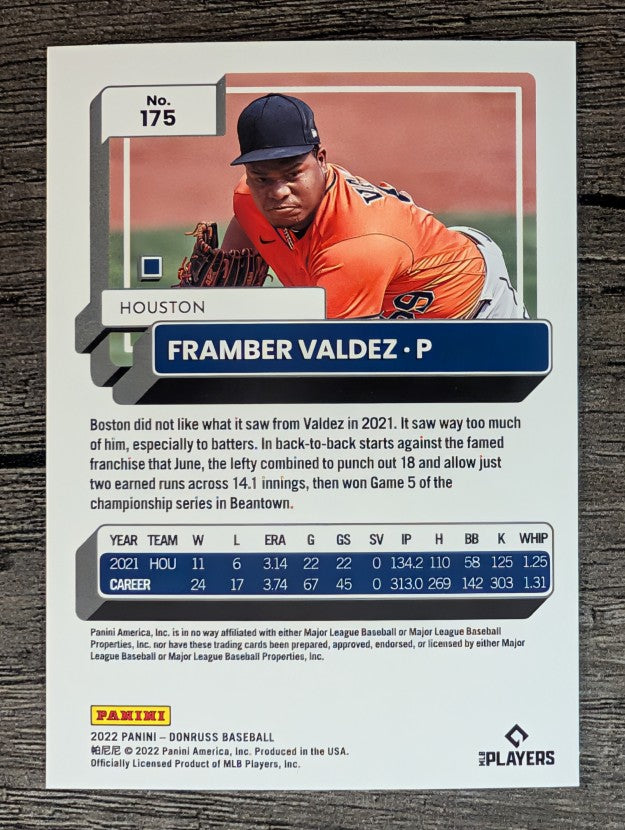 2022 Donruss #175 Framber Valdez