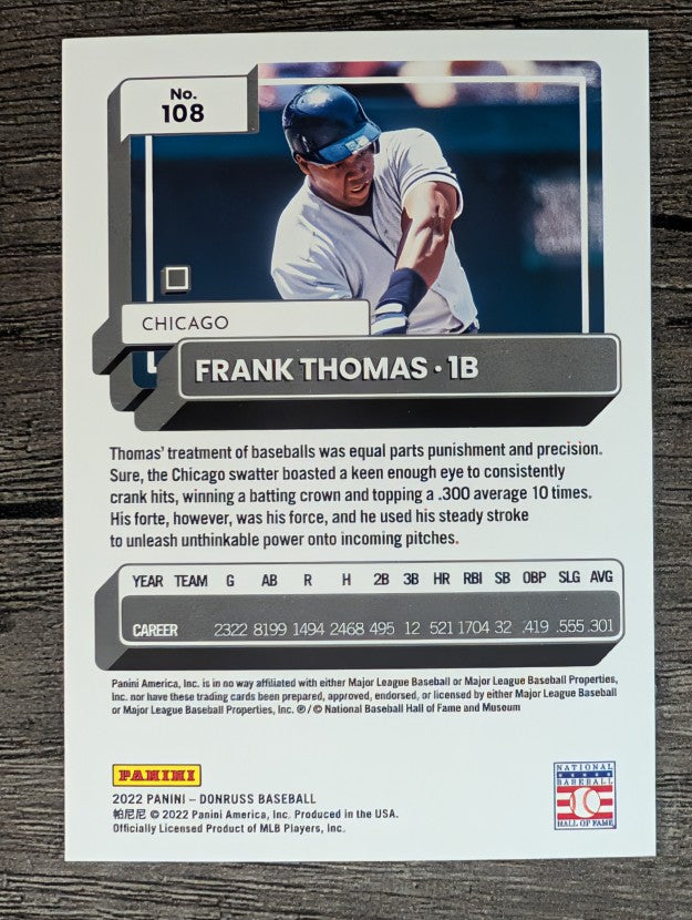 2022 Donruss #108 Frank Thomas