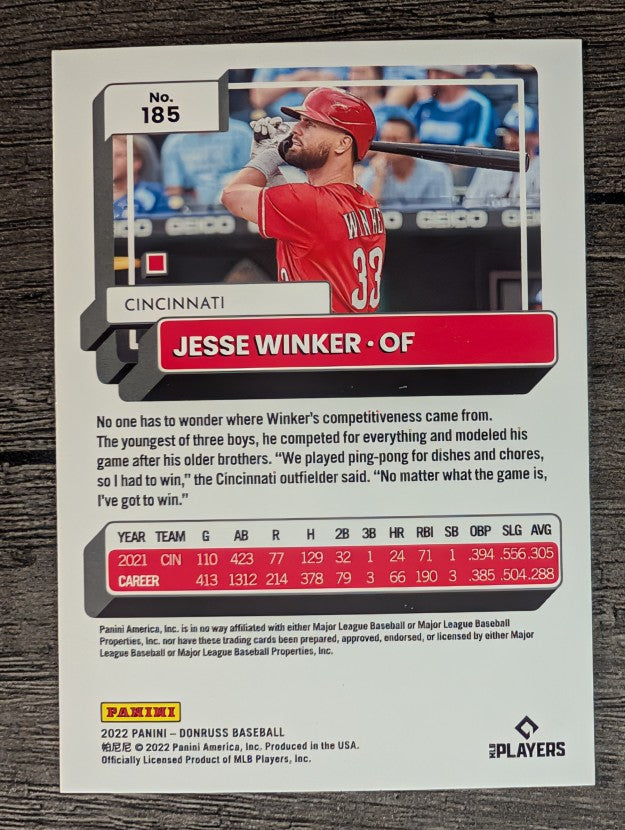 2022 Donruss #185 Jesse Winker