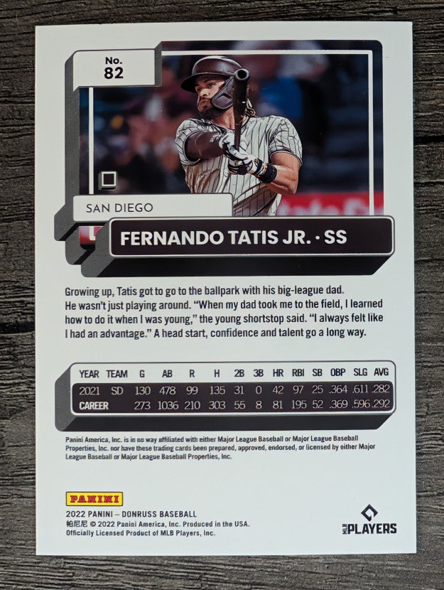 2022 Donruss #82 Fernando Tatis Jr.