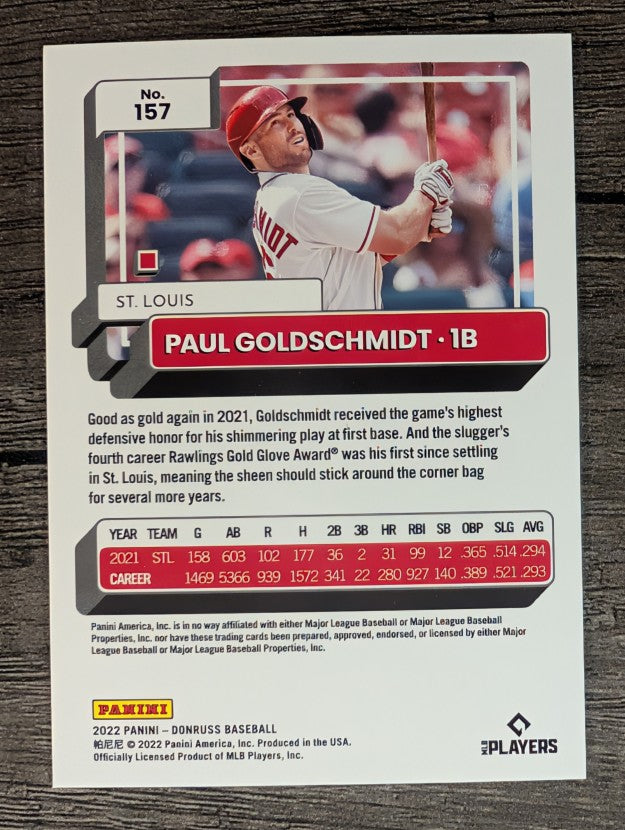 2022 Donruss #157 Paul Goldschmidt