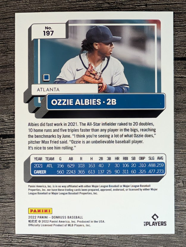 2022 Donruss #197 Ozzie Albies