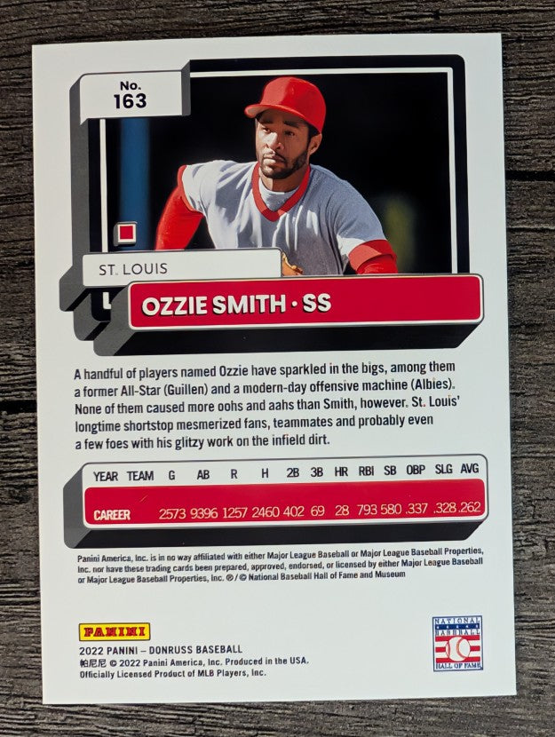 2022 Donruss #163 Ozzie Smith