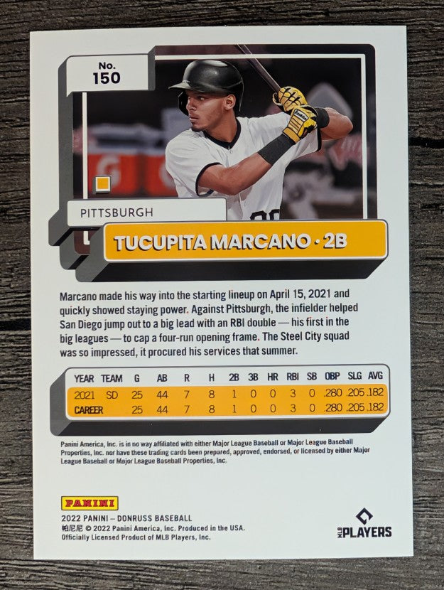 2022 Donruss #150 Tucupita Marcano