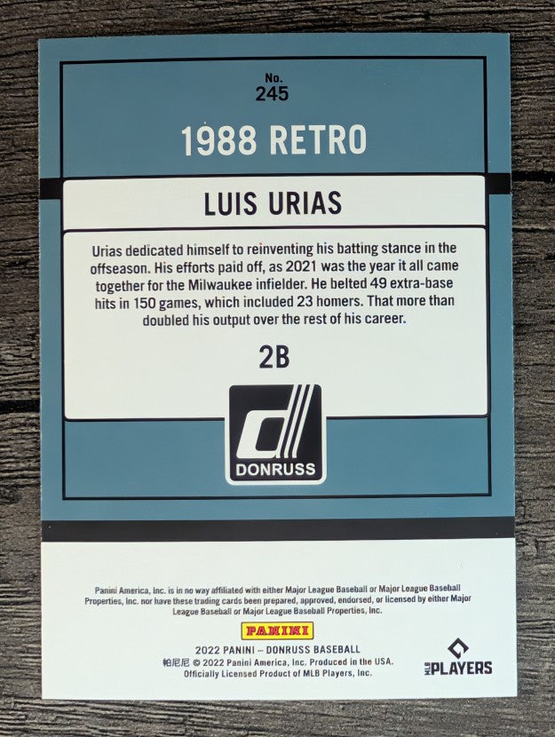 2022 Donruss #245 Luis Urias RETRO