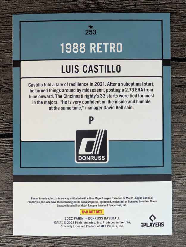 2022 Donruss #253 Luis Castillo RETRO