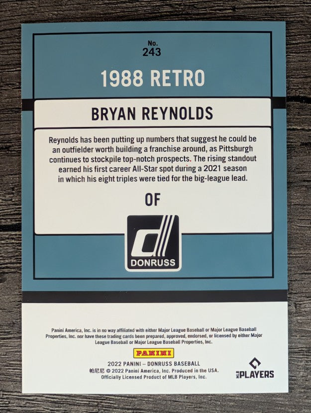 2022 Donruss #243 Bryan Reynolds RETRO