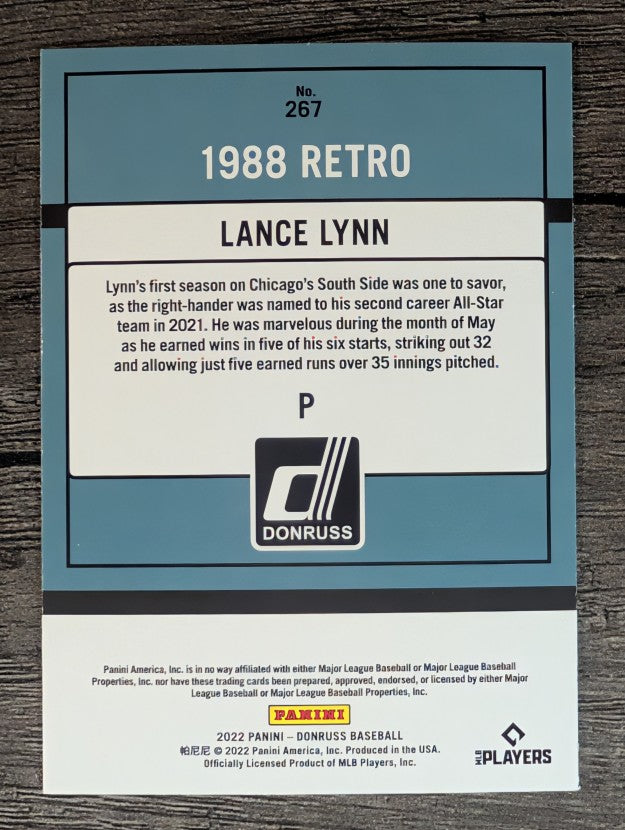 2022 Donruss #267 Lance Lynn RETRO