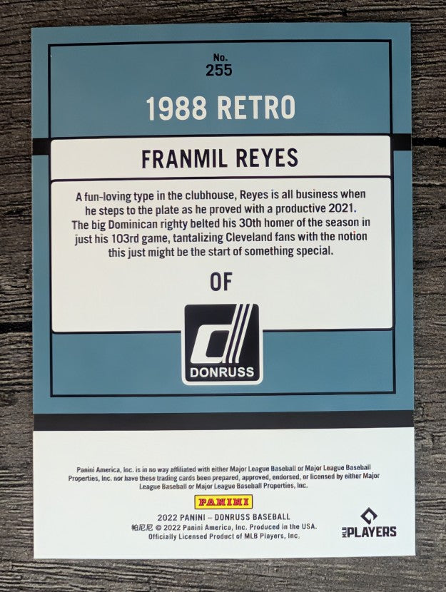 2022 Donruss #255 Franmil Reyes RETRO