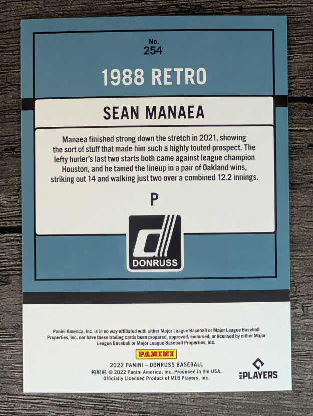 2022 Donruss #254 Sean Manaea RETRO