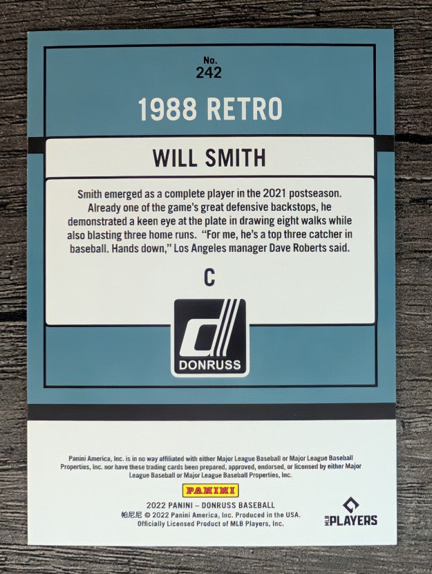 2022 Donruss #242 Will Smith RETRO