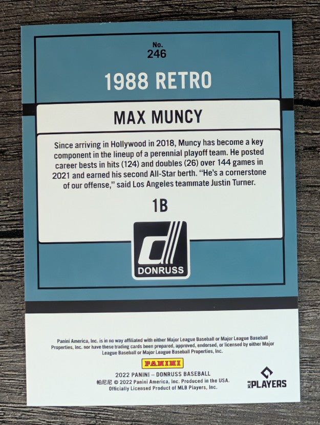 2022 Donruss #246 Max Muncy RETRO