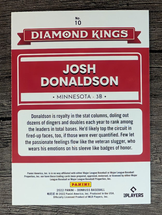 2022 Donruss #10 Josh Donaldson DK