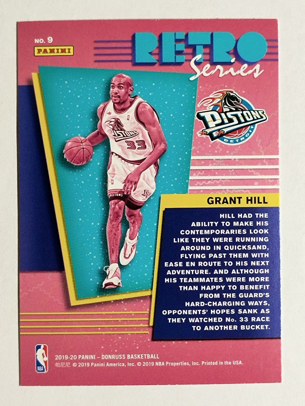 2019-20 Donruss Retro Series #9 Grant Hill