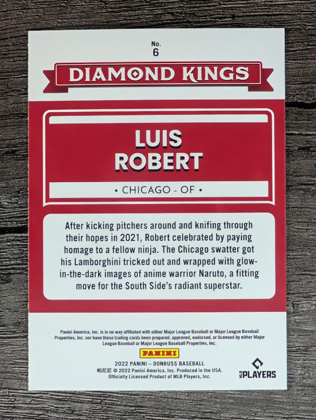 2022 Donruss #6 Luis Robert DK