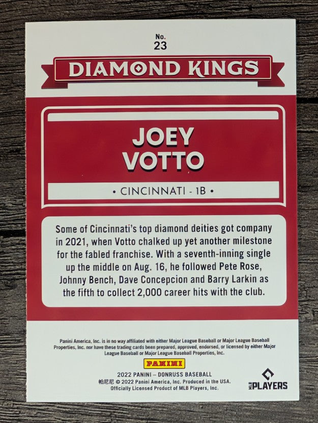 2022 Donruss #23 Joey Votto DK