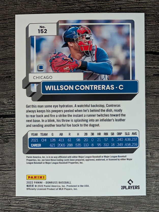 2022 Donruss #152 Willson Contreras