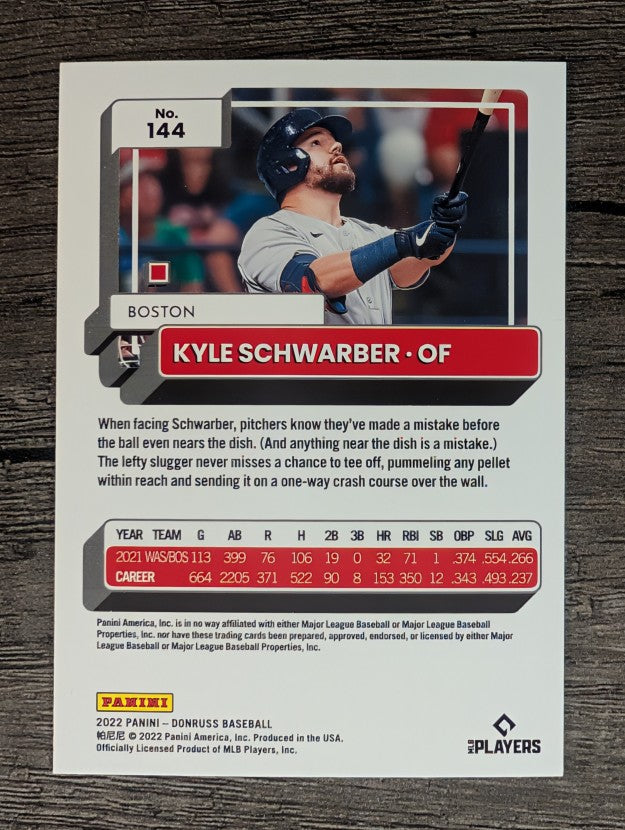 2022 Donruss #144 Kyle Schwarber