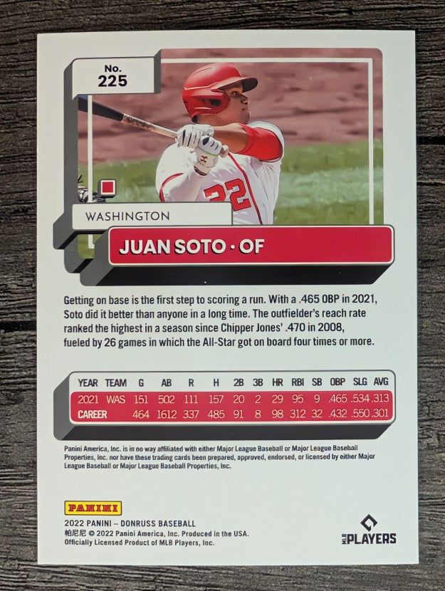 2022 Donruss #225 Juan Soto