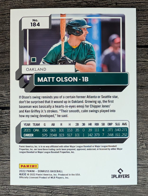 2022 Donruss #184 Matt Olson