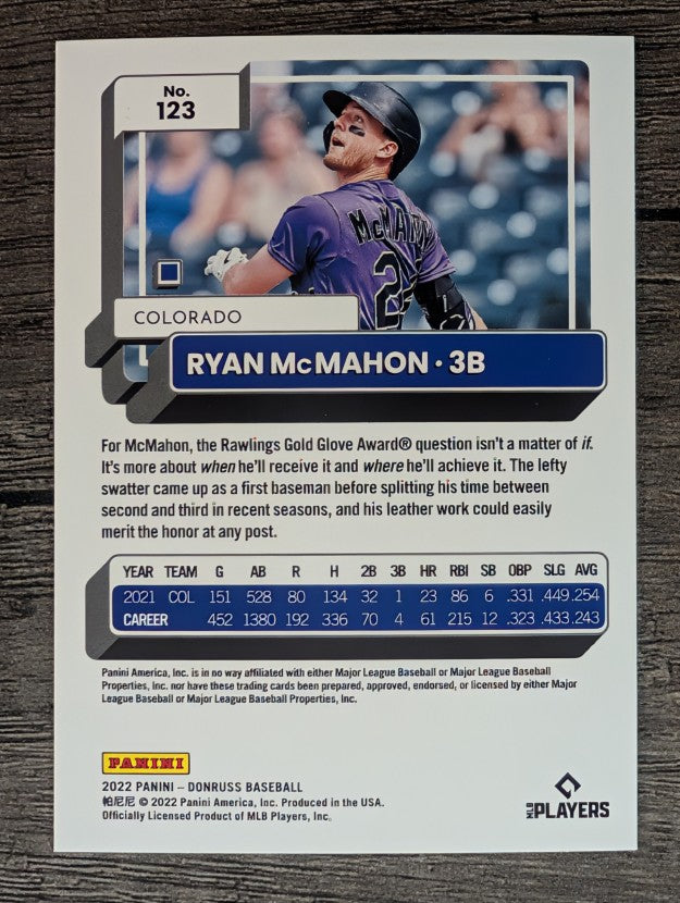 2022 Donruss #123 Ryan McMahon