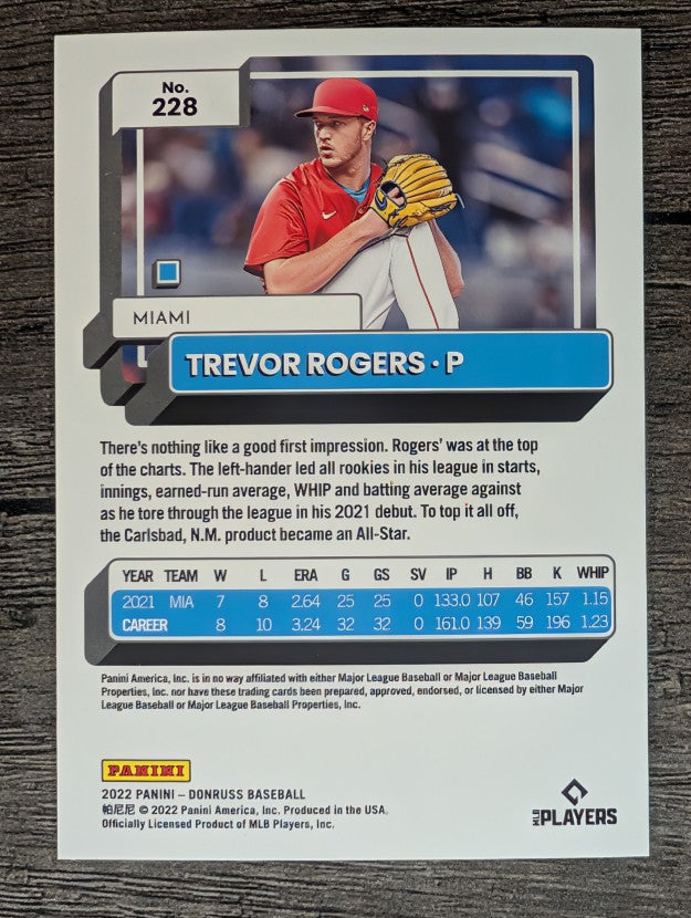 2022 Donruss #228 Trevor Rogers