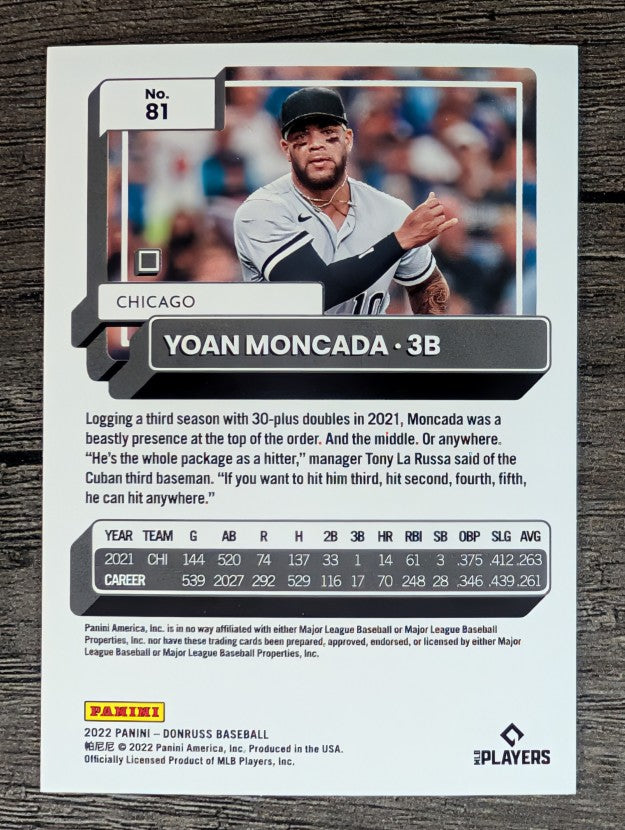 2022 Donruss #81 Yoan Moncada