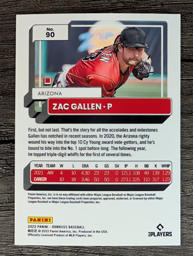2022 Donruss #90 Zac Gallen