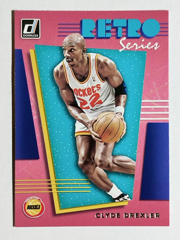 2019-20 Donruss Retro Series #7 Clyde Drexler
