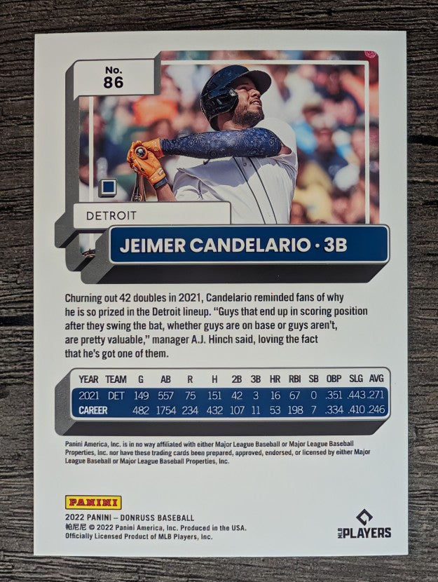 2022 Donruss #86 Jeimer Candelario