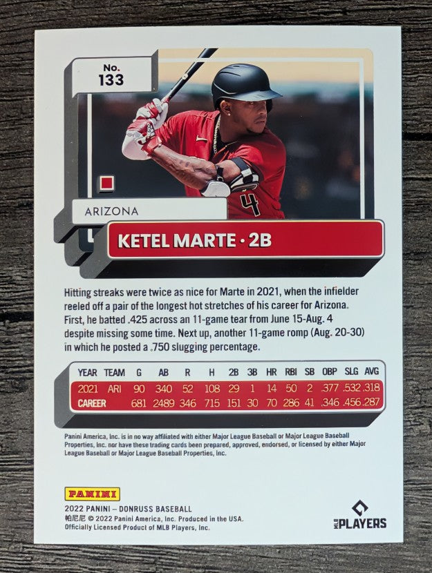 2022 Donruss #133 Ketel Marte