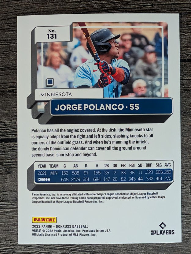 2022 Donruss #131 Jorge Polanco
