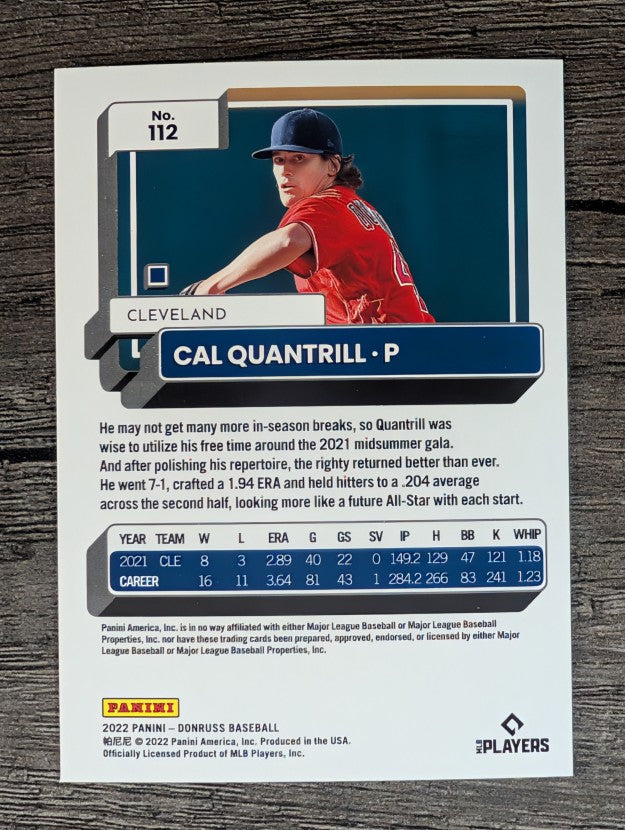 2022 Donruss #112 Cal Quantrill