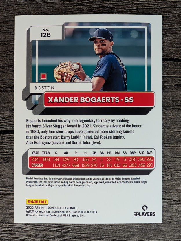 2022 Donruss #126 Xander Bogaerts