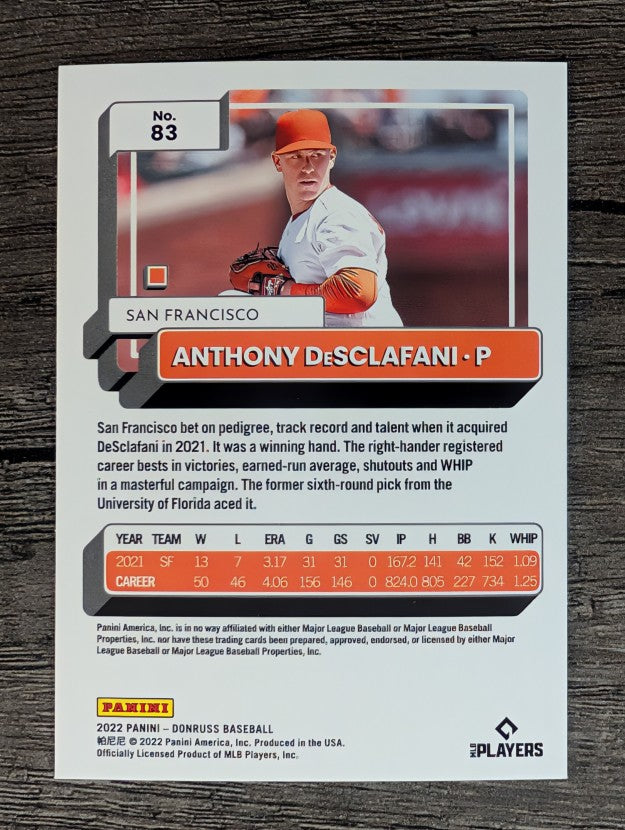 2022 Donruss #83 Anthony DeSclafani