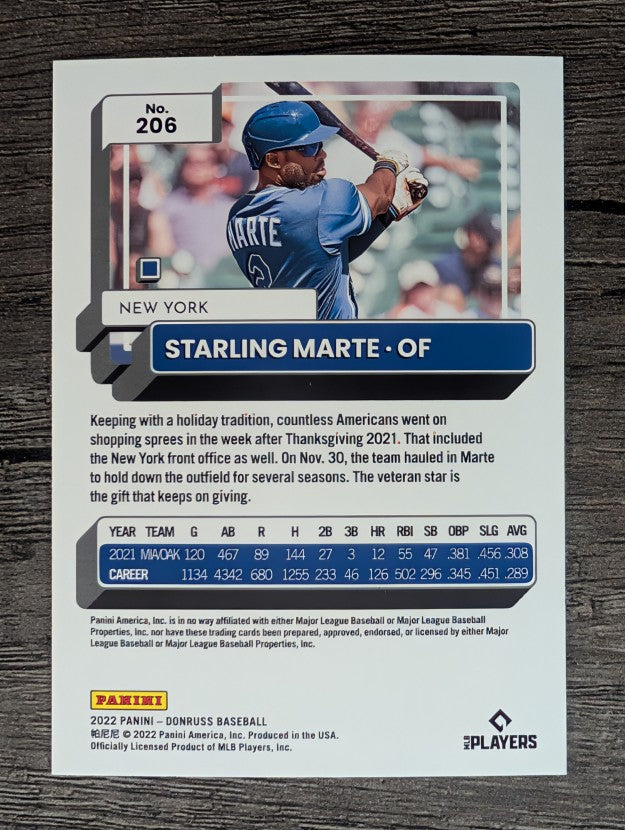 2022 Donruss #206 Starling Marte