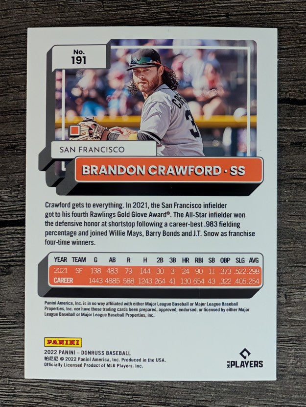2022 Donruss #191 Brandon Crawford