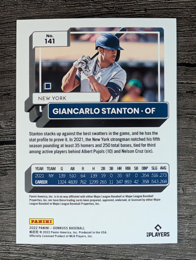 2022 Donruss #141 Giancarlo Stanton