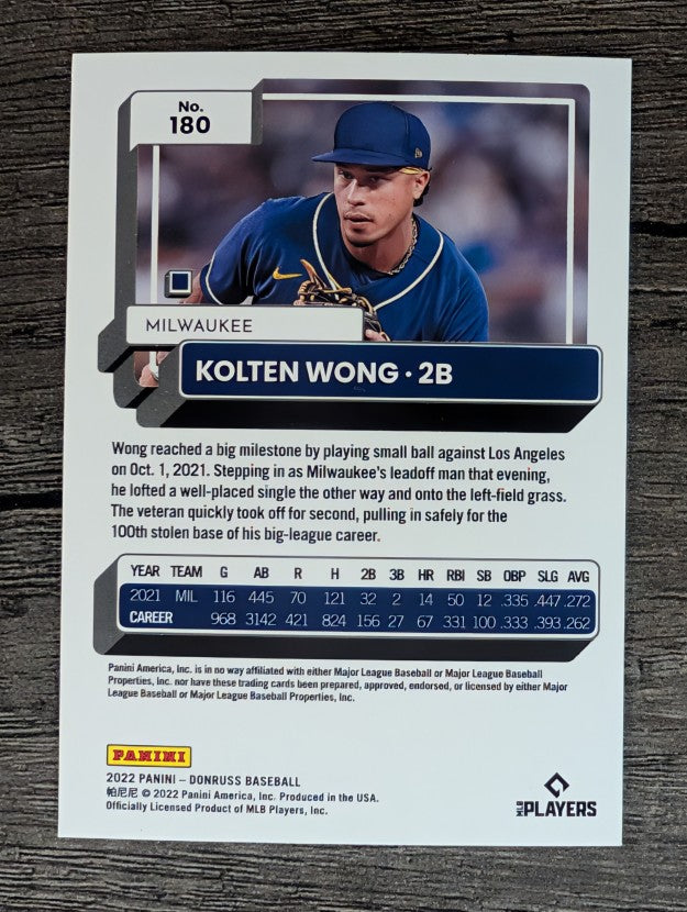 2022 Donruss #180 Kolten Wong