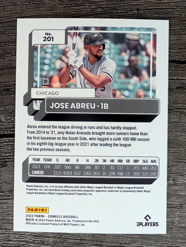 2022 Donruss #201 Jose Abreu