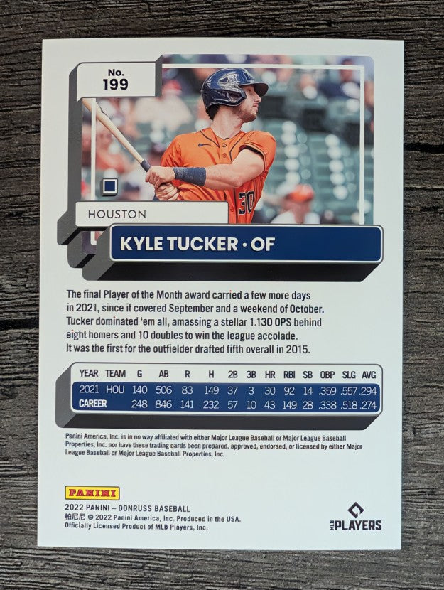 2022 Donruss #199 Kyle Tucker