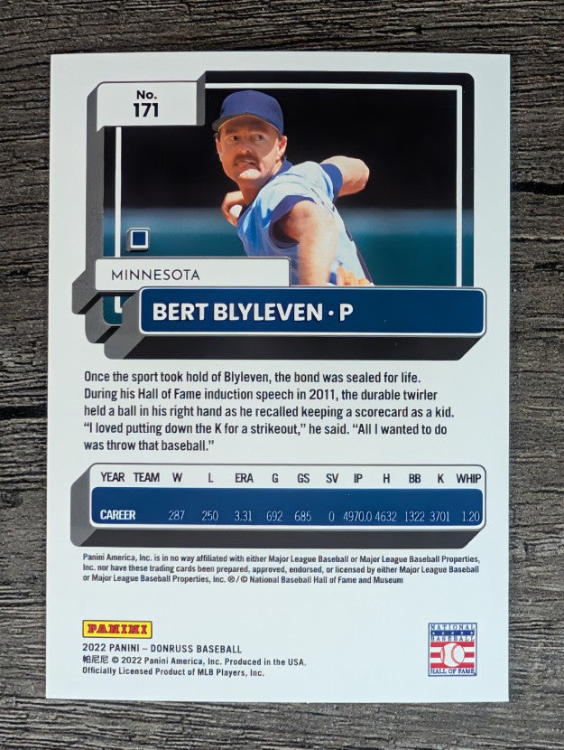 2022 Donruss #171 Bert Blyleven