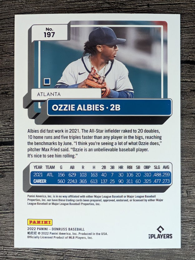 2022 Donruss #197 Ozzie Albies
