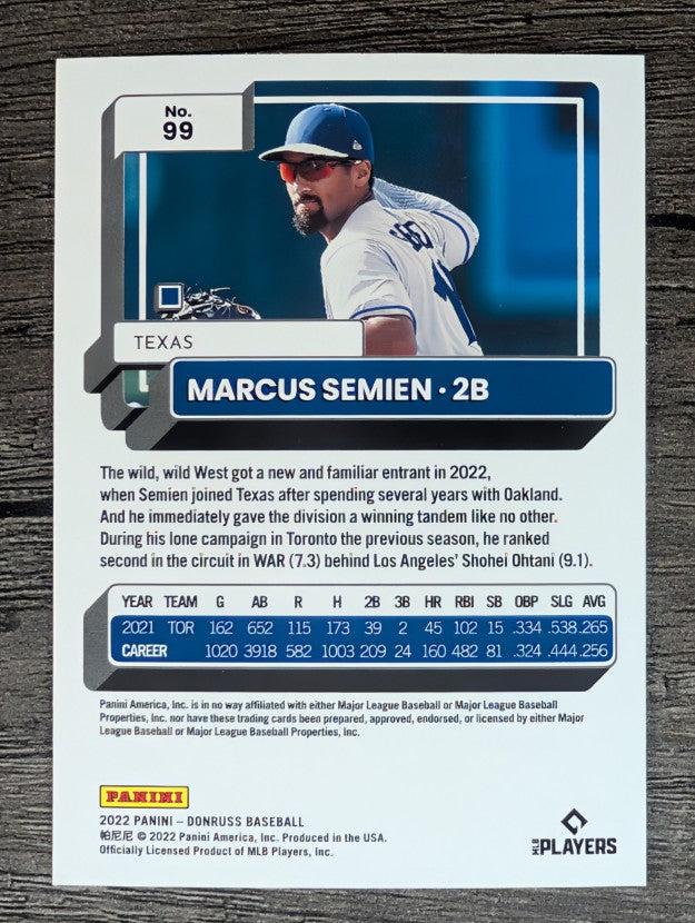 2022 Donruss #99 Marcus Semien