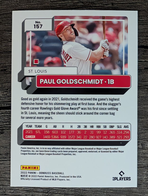 2022 Donruss #157 Paul Goldschmidt