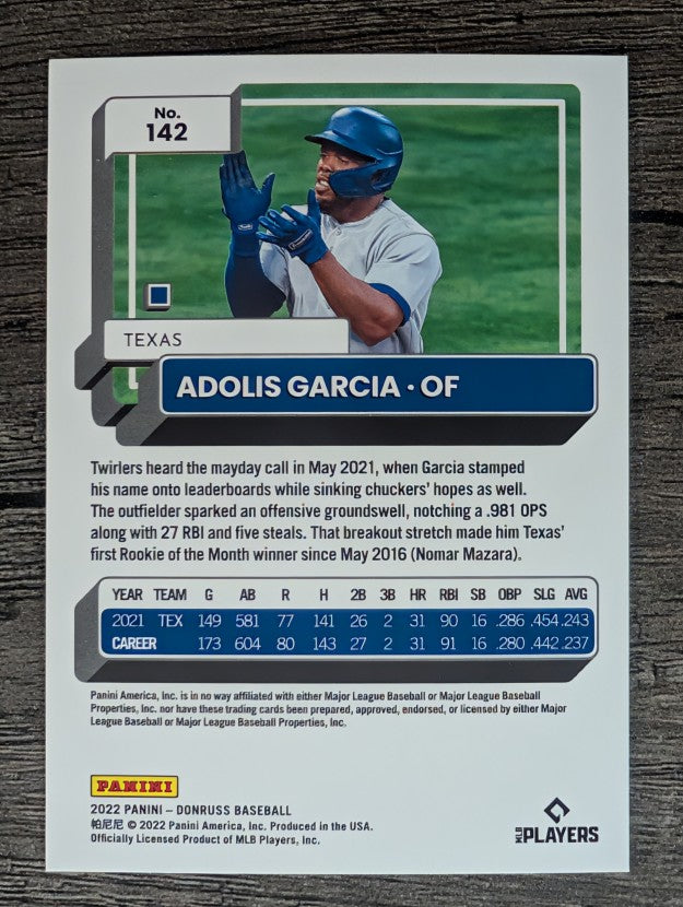 2022 Donruss #142 Adolis Garcia