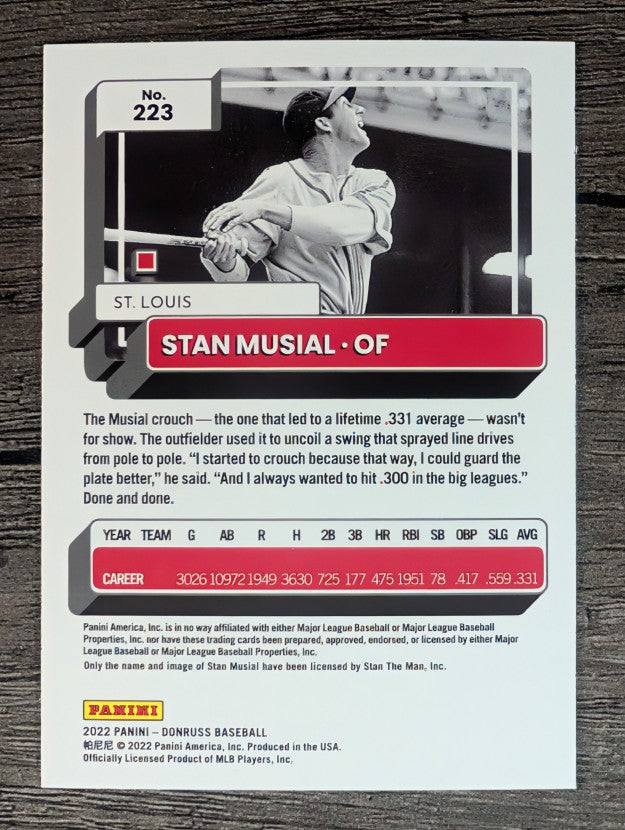 2022 Donruss #223 Stan Musial